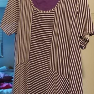 Stripped top with matching leggings